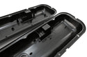 1965-72 CHEVY BIG BLOCK 396-427-454 SHORT OEM STYLE STEEL VALVE COVERS W- DRIPPER RAILS - BLACK