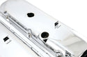 1965-72 CHEVY BIG BLOCK 396-427-454 SHORT OEM STYLE STEEL VALVE COVERS W- DRIPPER RAILS - CHROME