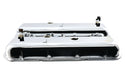 1965-72 CHEVY BIG BLOCK 396-427-454 SHORT OEM STYLE STEEL VALVE COVERS W- DRIPPER RAILS - CHROME