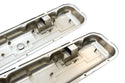1965-72 CHEVY BIG BLOCK 396-427-454 SHORT OEM STYLE STEEL VALVE COVERS W- DRIPPER RAILS - CHROME