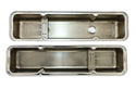 1958-86 STEEL CHEVY SMALL BLOCK 283-305-327-350-400 TALL SMOOTH VALVE COVERS - CHROME