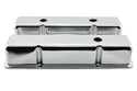 1958-86 STEEL CHEVY SMALL BLOCK 283-305-327-350-400 TALL SMOOTH VALVE COVERS - CHROME