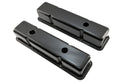 1958-86 STEEL CHEVY SMALL BLOCK 283-305-327-350-400 TALL SMOOTH VALVE COVERS - BLACK