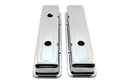 1958-86 CHEVY SMALL BLOCK 283-305-327-350-400 OEM STYLE SHORT VALVE COVERS - CHROME