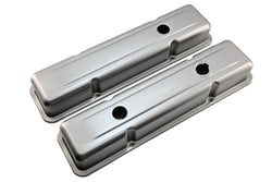 1958-86 CHEVY SMALL BLOCK 283-305-327-350-400 OEM STYLE SHORT VALVE COVERS - RAW