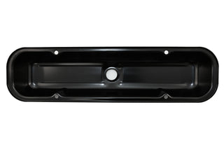 1959-79 PONTIAC 301-326-350-389-400-421-428-455 V8 SHORT STEEL CENTER HOLE VALVE COVERS - BLACK