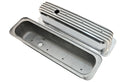 Aluminum 1987–97 Chevy Center Bolt Tall Valve Covers – Finned – Polished