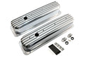 Aluminum 1987–97 Chevy Center Bolt Tall Valve Covers – Finned – Polished