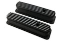 Aluminum 1987–97 Chevy Center Bolt Tall Valve Covers – Finned – Black