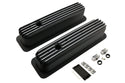 Aluminum 1987–97 Chevy Center Bolt Tall Valve Covers – Finned – Black