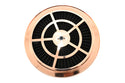 Cotton Universal Top-Flow Round Washable Air Cleaner Top – Black Filter with Copper Ring