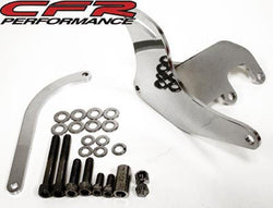 ALTERNATOR BRACKET KIT CHEVY SMALL BLOCK (SWP) DRIVERS – CHROME