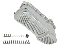 CFR Performance Aluminum 1958–79 Chevy SB 262–400 Stock Capacity Oil Pan – Retro Finned – Polished