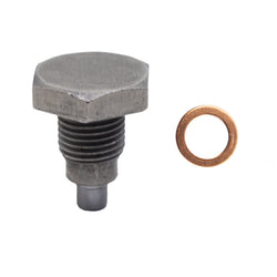 CFR STEEL MAGNETIC DRAIN PLUG W / 1 COPPER WASHER 1/2"-20 RH 1 X HZ-9065 - RAW H4 4X5