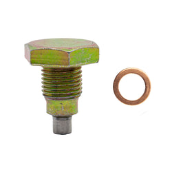 CFR STEEL MAGNETIC DRAIN PLUG W / 1 COPPER WASHER 1/2"-20 RH 1 X HZ-9065 - ZINC H4 4X5