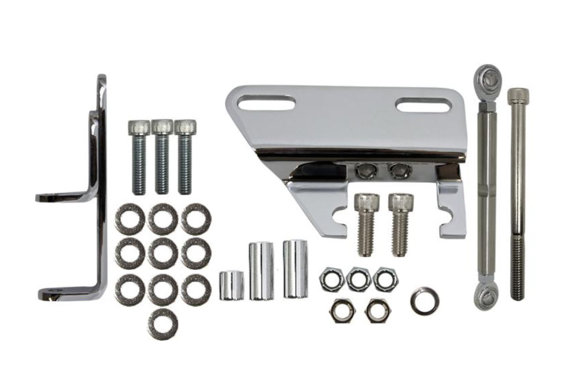 Sanden 508 Adjustable A/C Header Bracket Kit Fits SBC – Chrome | CFR ...
