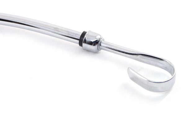 Steel Oil Pan Dipstick – 1983-1993 Ford Mustang 427/460 7.5L Engine, Chrome Finish | High-Performance Replacement Dipstick Tube