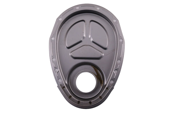 Steel Timing Chain Cover for Roller Cam Fits 1955–1995 Chevy SBC 283–400 – Raw