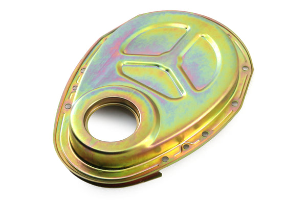 Steel Timing Chain Cover for 1955–1995 Chevy Small Block 283–400 – Zinc