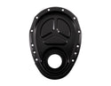 Steel Timing Chain Cover for Roller Cam Fits 1955–1995 Chevy SBC 283–400 – Black
