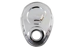 Steel 1955–95 Chevy SB 283–305–327–350–400 Timing Chain Cover with Timing Tab - Chrome
