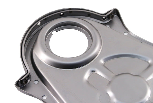 Raw Steel Timing Chain Cover Set with Timing Tab – Chevy Big Block 396–454 (1966–1990)