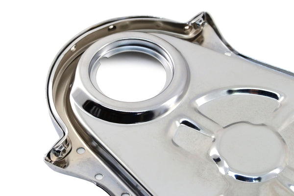 Chrome Timing Chain Cover – Chevy Big Block 396–454 Engines