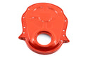 Painted Orange Steel Timing Chain Cover Set with Timing Tab – Chevy Big Block 396–454 (1966–1990)