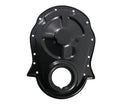 19Black Steel Timing Chain Cover Set with Timing Tab – Chevy Big Block 396–454 (1966–1990)66-90 CHEVY BIG BLOCK 396-402-427-454 STEEL TIMING CHAIN COVER SET W- TIMING TAB - BLACK