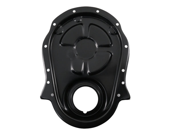 Steel Timing Chain Cover – EDP Black for 1966–1990 Chevy Big Block 396, 402, 427, 454 Engines