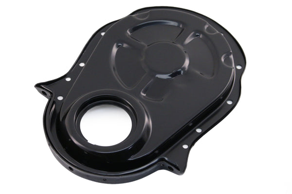 Steel Timing Chain Cover – EDP Black for 1966–1990 Chevy Big Block 396, 402, 427, 454 Engines