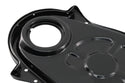 19Black Steel Timing Chain Cover Set with Timing Tab – Chevy Big Block 396–454 (1966–1990)66-90 CHEVY BIG BLOCK 396-402-427-454 STEEL TIMING CHAIN COVER SET W- TIMING TAB - BLACK