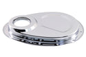 1955-65 CHEVY SMALL BLOCK 283-305-327-350-400 STEEL 2-PIECE TIMING CHAIN COVER SET - CHROME