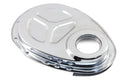 Steel Timing Chain Cover Kit for Roller Cam Fits 1955–1995 Chevy SBC 283–400 – Chrome