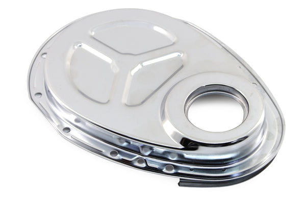 Steel Timing Chain Cover Kit for Roller Cam Fits 1955–1995 Chevy SBC 283–400 – Chrome