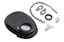 Steel Timing Chain Cover Set with Timing Tab Fits 1955–1995 Chevy SBC 283–400 – Black