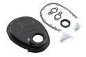 Steel Timing Chain Cover Kit for Roller Cam Fits 1955–1995 Chevy SBC 283–400 – Black