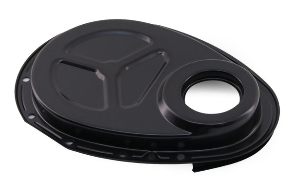 Steel Timing Chain Cover Kit for Roller Cam Fits 1955–1995 Chevy SBC 283–400 – Black