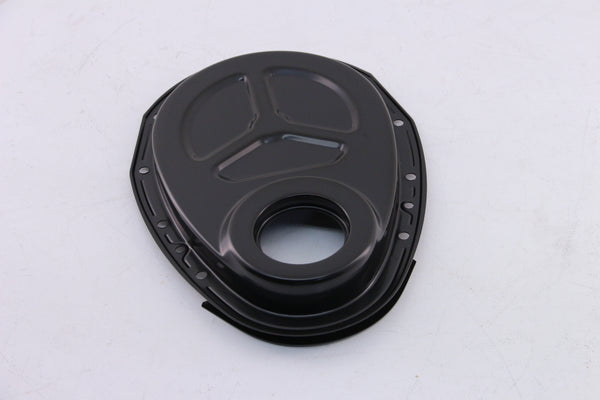 Steel Timing Chain Cover Kit for Roller Cam Fits 1955–1995 Chevy SBC 283–400 – Black