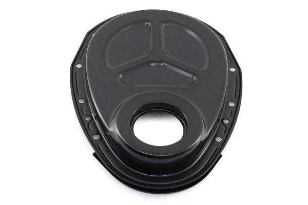 Steel Timing Chain Cover Kit for Roller Cam Fits 1955–1995 Chevy SBC 283–400 – Black