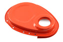 Steel Timing Chain Cover Set with Timing Tab Fits 1955–1995 Chevy SBC 283–400 – Painted Orange