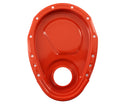 Steel Timing Chain Cover Set with Timing Tab Fits 1955–1995 Chevy SBC 283–400 – Painted Orange