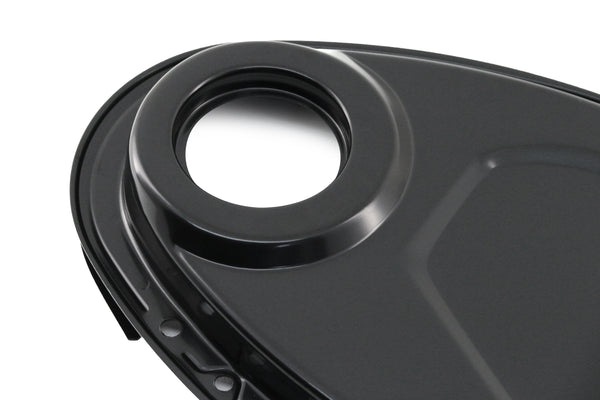 Steel Timing Chain Cover Set with Timing Tab Fits 1955–1995 Chevy SBC 283–400 – Black