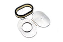 Aluminum 12" Oval Air Cleaner Kit – Polished Finish