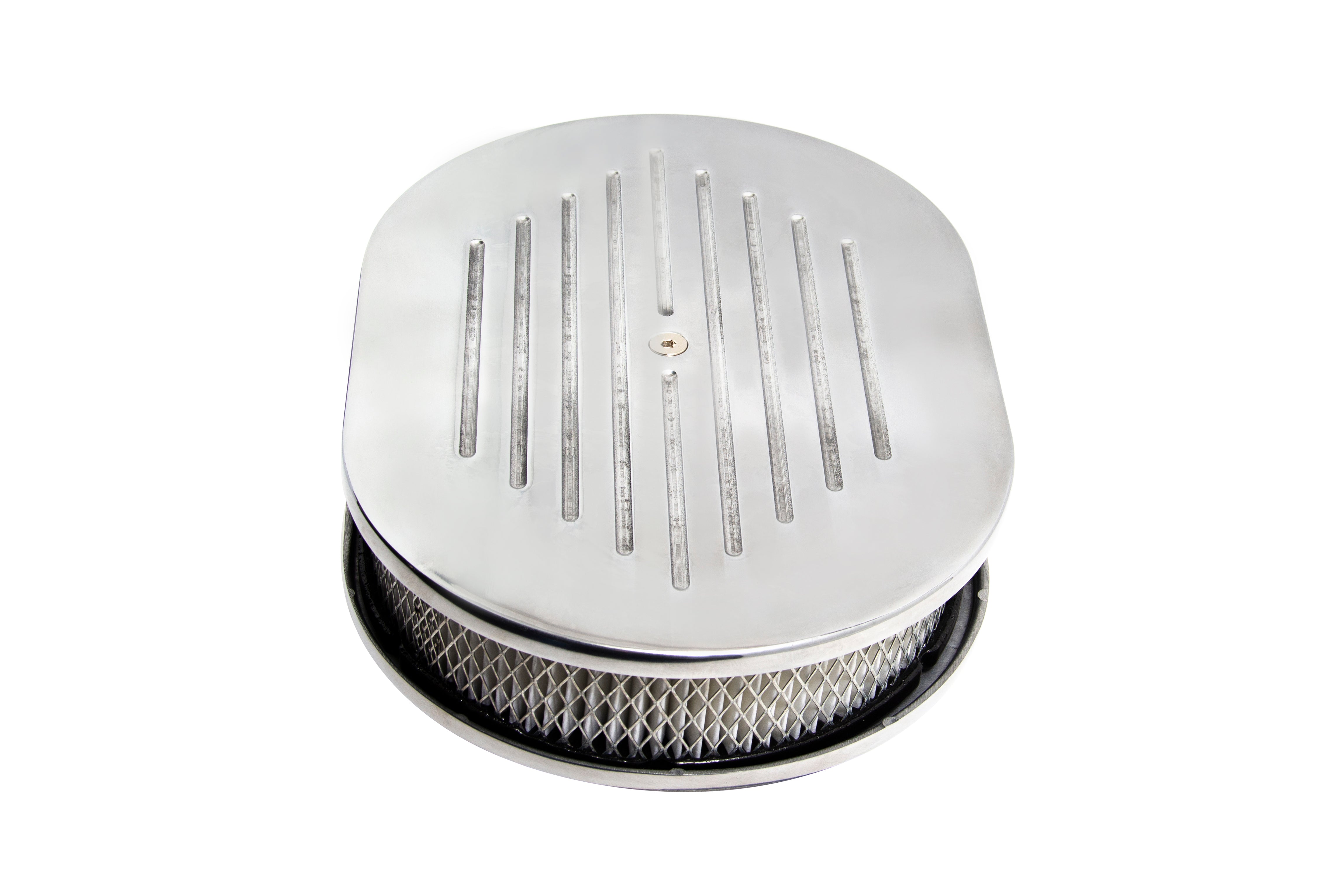 Air Cleaner 12" X 2" Oval Ball Milled Aluminium Paper Elem - National