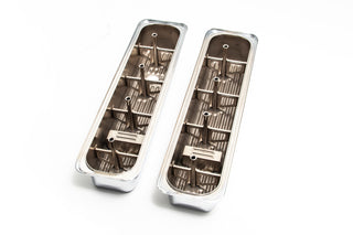 Steel Tall Valve Covers – Fits 1987–2000 Chevy/GMC 5.0L & 5.7L SBC – Center Bolt – Embossed – Chrome