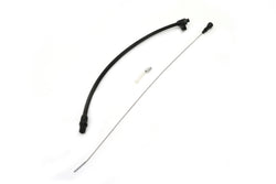 Stainless Steel Firewall-Mount Flexible Transmission Dipstick Fits GM 4L60E – Black Finish
