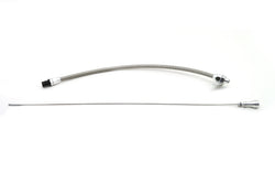 Stainless Steel Firewall-Mount Flexible Transmission Dipstick Fits GM 4L60E – Natural Finish