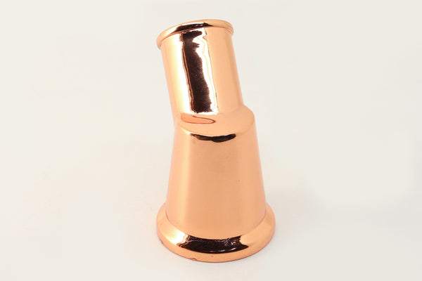 CHEVY SMALL BLOCK-BIG BLOCK ALUMINUM 45 DEGREE SWIVEL WATER NECK - COPPER