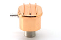 CHEVY-FORD-MOPAR BILLET ALUMINUM BREATHER W- TUBE - FINNED - COPPER